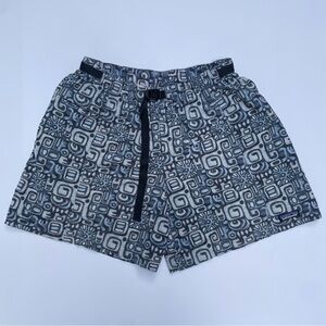 Rare Vintage Patagonia Aztec Print Belted River Shorts XL 2004 Baggies